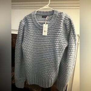 Women’s Vineyard Vines Textured Light Blue Crewneck Sweater
